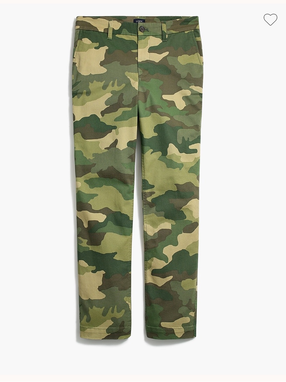 J. Crew women’s Chino Pants - Green Camo
